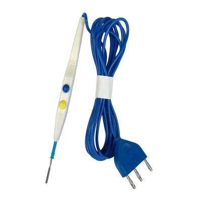 China High Frequency Disposable Electrosurgical Pencil Surgical Instrument Push Button en venta