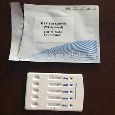 Cina Accurate Medical Ivd Hbv Rapid Test Diagnostic Multi-5 Test Panel Card in vendita