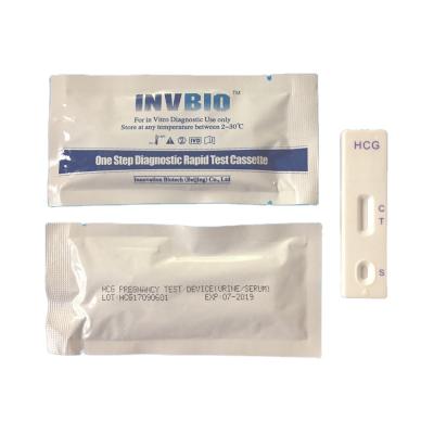 China Medical IVD Hcg One Step Pregnancy Test Card for sale