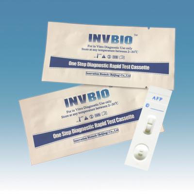 China INVBIO Whole Blood AFP Alpha Fetoprotein Test Kit ISO 13485 for sale