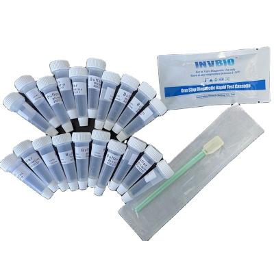 Chine Kit rapide de Kit Antigen Saliva Home Test d'essai de Covid 19 de spécificité de 99% à vendre