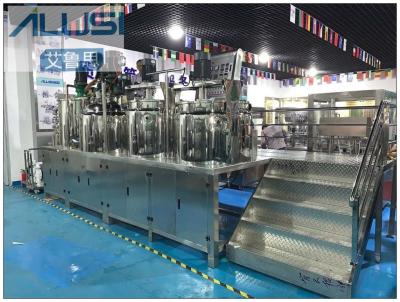 China Mechanical 1800PCS/H Vacuum Emulsifying Mixer Homogenizer Mixing Machine for sale