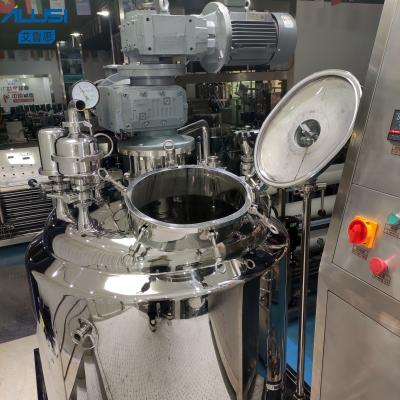 China 500L Fixed Vacuum Emulsifier Homogenizer High Shear Two Way Stirring Mixer for sale