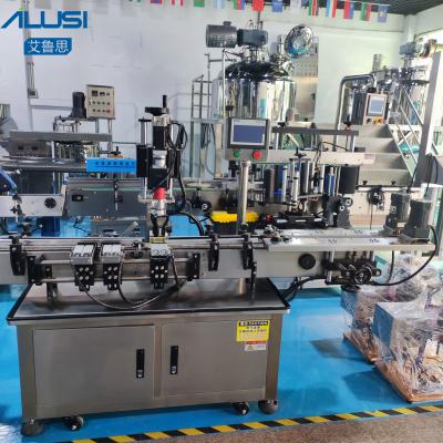 China Fully Automatic Screw Capping Machine Rotary Glass Bottles Screw Capper Equipment for sale
