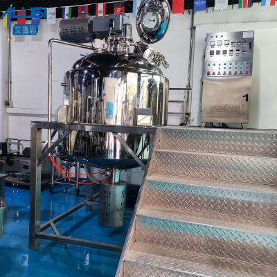 China 500L Fixed Automatic Emulsifier Mixer High Shear Homogeneous Vacuum Emusfifying Mixing Tank for sale