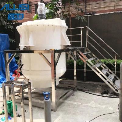 China Polypropylene PP Anti Corrosive Mixer Tank Industrial Chemical Liquid Mixing For Strong Acid for sale