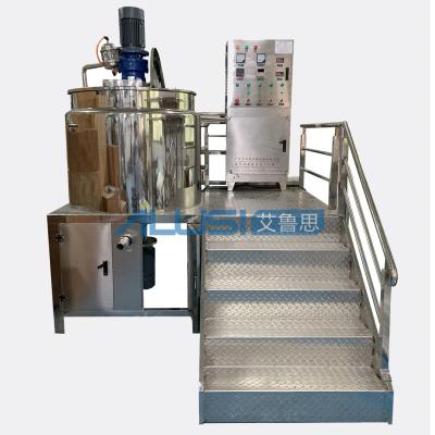 China PLC 500L Small Liquid Soap Making Machine Detergent Shampoo Mixing Machine for sale