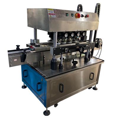 China Jar Bottle Capping Machine  220V/50HZ Four Sealing Wheels PLC Control for sale