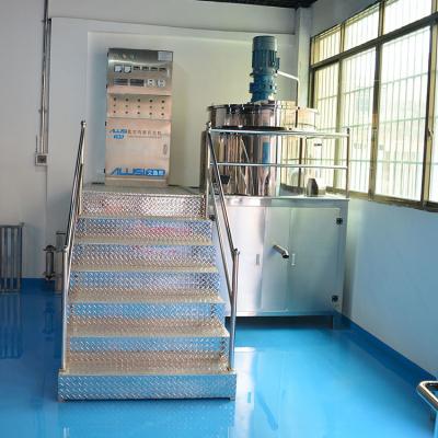 China 1000L electricity heating Liquid washing mixing agitator mixing vessel Shoe polish paint Mixing Machine for sale