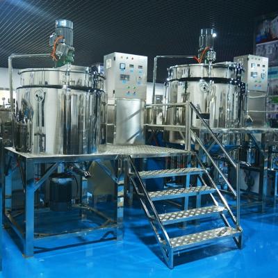 China Stainless Steel Vacuum Mixer Homogenizer Electric Heating For Sauce mayonnaise/ketchup/curry paste production line for sale