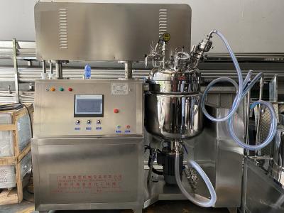 China PLC Control Hydraulic Lifting Vacuum Emulsifying Homogenizer Machine for Cream Ointment Making for sale