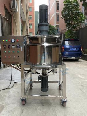 中国 200L洗浄力がある手の石鹸のシャンプーの自動ホモジェナイザー タンク液体のクリーニングの混合アジテータ化粧品のミキサー機械 販売のため