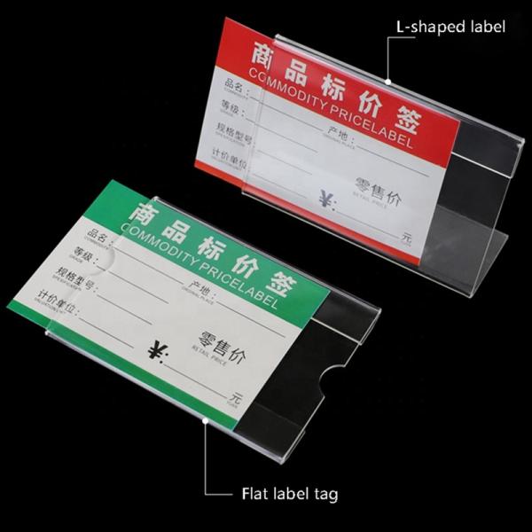 Quality Business Price Name Id Card Acrylic Holder Sign L Shaped Simple Paper for sale