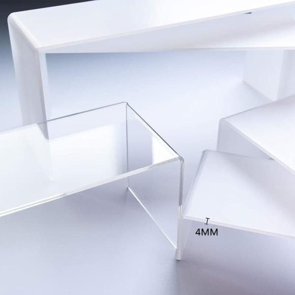 Quality Five Piece Acrylic Riser Display Set Stand Transparent 7.8 X 3.1 X 2.3 Inches for sale