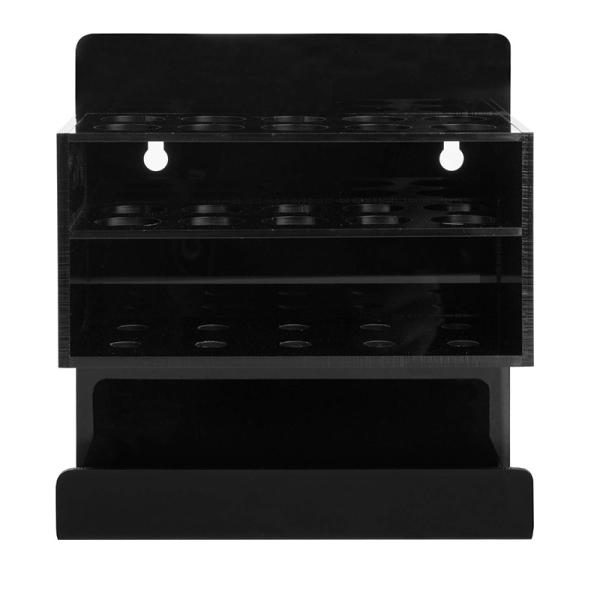 Quality Black Acrylic Brochure Holders Wall Mounted Dry Wipe Whiteboard 10 Marker Slots for sale