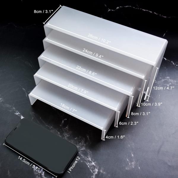 Quality Shoes Models Acrylic Riser Perspex Display Stand Tabletop Display Risers Perfume for sale
