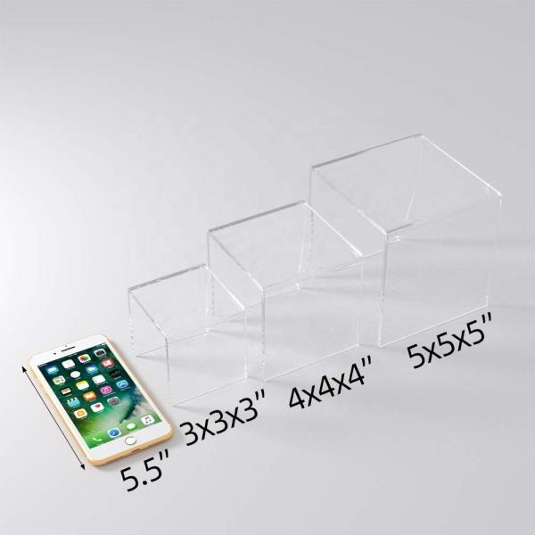 Quality Product Clear Acrylic Riser Display Shelf Transparent Support Model Display Rack for sale