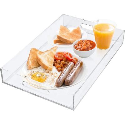 China Plastic Acrylic Food Tray Pan For Food Rustic Texture Warm for sale