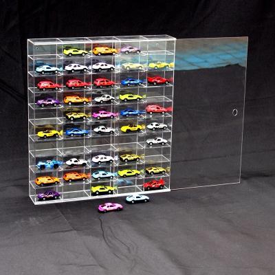 China Car Model Shelf Acrylic Showcase Display Box Wall Stand Rack for sale