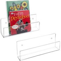 Quality Acrylic Wall Stand Shelf Unit 15" Invisible Floating Ledge Bookshelf Kids Book for sale