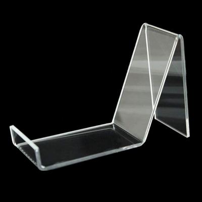 China Transparent Acrylic Stand Sandals Acrylic Shoe Rack Store Display Support  Clear for sale