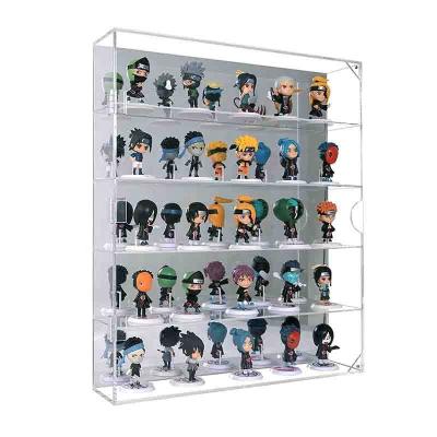 China Shelf Acrylic Cabinet Car Model Mini Doll Collection Bracket Plastic Doll Display Case Large for sale