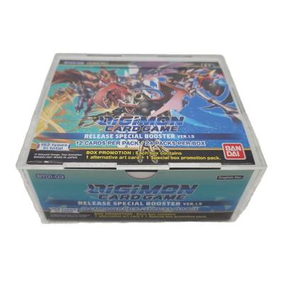 China Hot Sale Wholesale Customized Square Acrylic Digital Monster Modern Booster Box Display Guard Digimon for sale