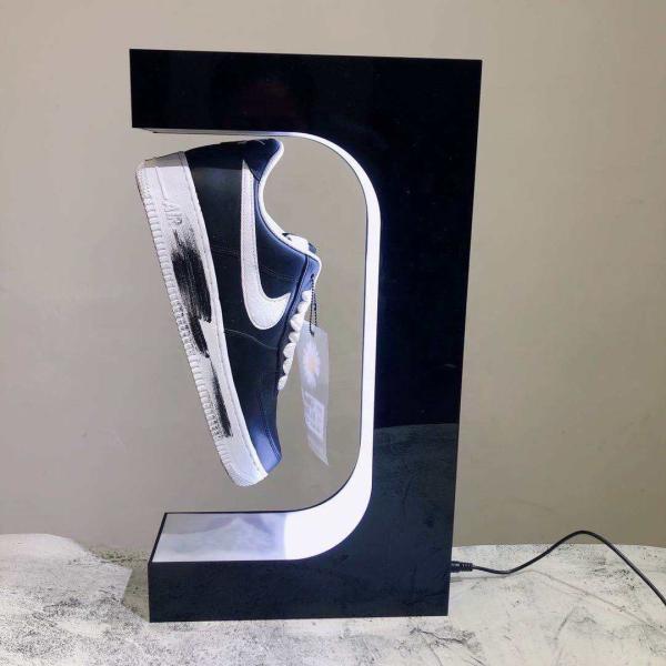 Quality floating magnetic shoe display sneaker levitation Suspension Acrylic Advertising for sale