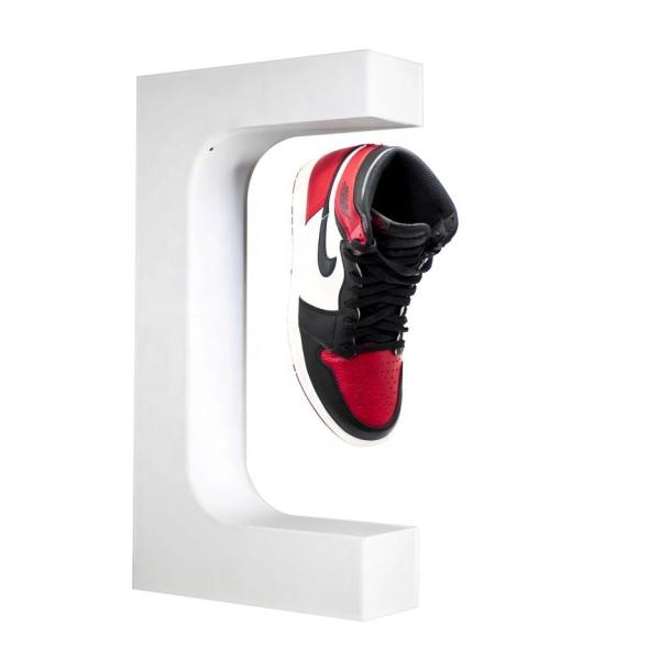 Quality floating magnetic shoe display sneaker levitation Suspension Acrylic Advertising for sale