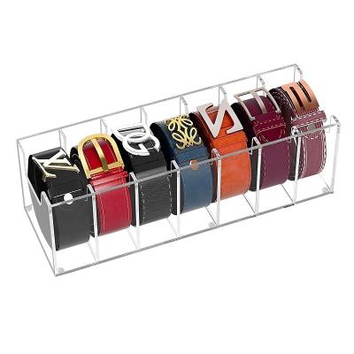 China Acrylic Belt Storage Box for Organizing and Storing Belts in Style for sale