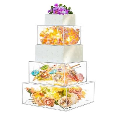 China Acrylic Display Rack Cake Stand for Elegant Food Presentation for sale