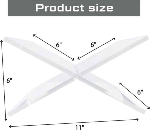 Quality Acrylic Book Holder Clear X-Shape Display Stand Acrylic Book Easel 5mm-10mm for sale
