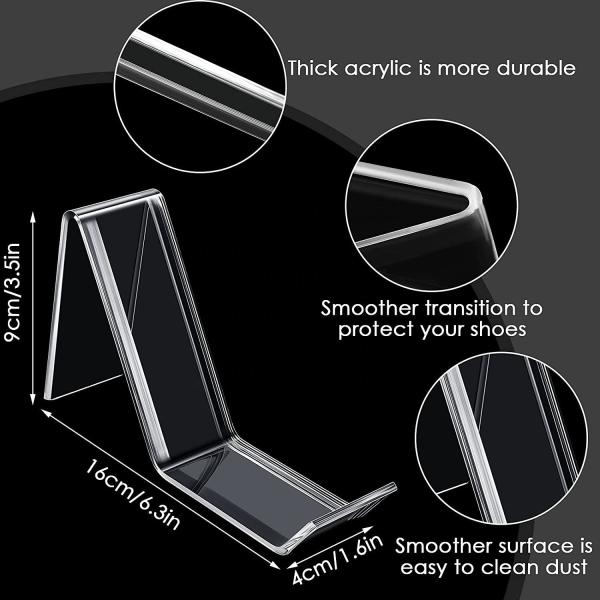 Quality Shop Shoe Acrylic Display Stand 6.3x1.6x3.5inch for sale