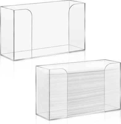 China Acrylic paper towel distributor-perfect desktop and wall installation acrylic folding towel distributor for sale
