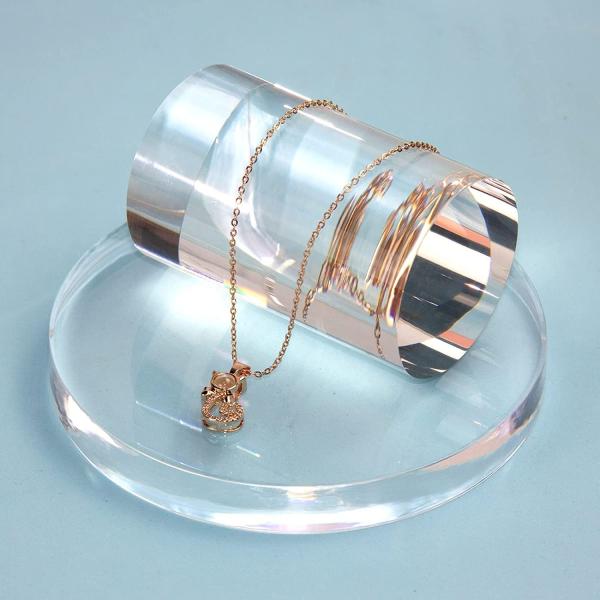 Quality Cosmetic Acrylic Display Stand Cube Cylinder Round Photo Props Photography for sale