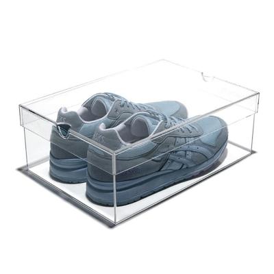 China Shoe Sneaker Acrylic Box Display Simple Paper Modern Collection Storage 24 Dus for sale