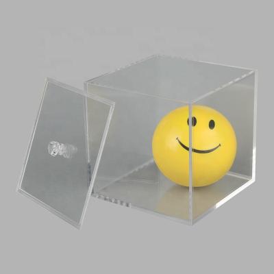 China Size Custom Made Acrylic Display Box With Screw Magnet Closure Elite Trainer Collection Booster for sale