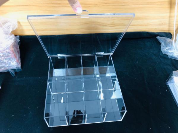 Quality Stackable Acrylic Box Plastic Tea Bag Kitchen Storage Bins Holder Perspex 10 for sale