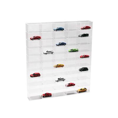 China Wholesale hanging transparent acrylic toy stand model car retail display stand Domeka Hot Wheel storage for sale