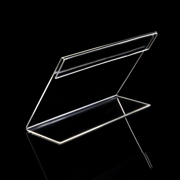 Quality 8.5 X 11 14 5.5 L Shaped Sign Acrylic Holder Supermarket Price Tag Furniture for sale