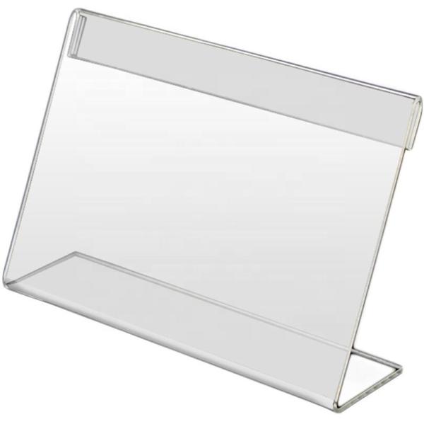 Quality Business Price Name Id Card Acrylic Holder Sign L Shaped Simple Paper for sale