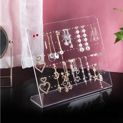 China Clear Acrylic Jewelry Display Holder Stand Earring Jewelry Necklace Display Stands for sale