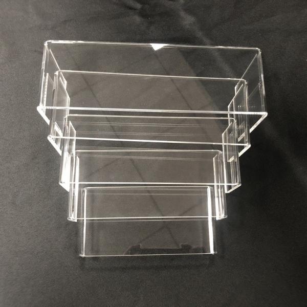 Quality Mini Acrylic Pop Display Riser Shelf Perspex Window Shop Plinth Floor Small for sale