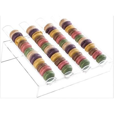 Китай Акриловые макароны дисплей хранилище коробка десерты дисплейная палитра кексы тортов стенд витрина продается