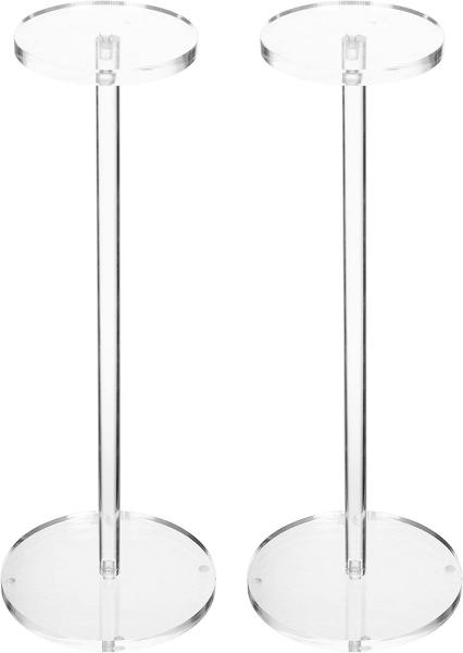 Quality Clear Acrylic Plastic Hat Stands, Tabletop Decorative Wig Holders, Set of 2 for sale