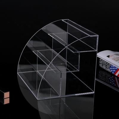 China Customized acrylic display stand nail polishing display stand UV printing acrylic cosmetics display stand for sale