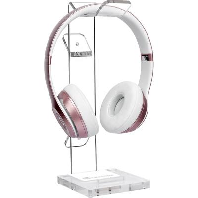 China Acryl-Display-Rack für Kopfhörer Kopfhörer-Spiel-Headset Kopfhörerhalter mit Kabel-Organisator zu verkaufen