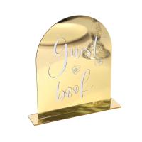 Quality Gold Sign Acrylic Holder Frames Mirror Silver Welcome Board Wedding Party Event Decoration for sale