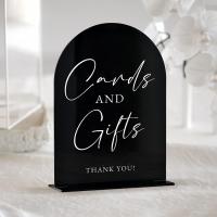Quality Desk Sign Menu Acrylic Holder Wedding Luxury Modern Wedding Decor Display Stand Arch Frosted for sale