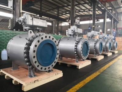 China API6D LCB Fire Safe Trunnion Type Ball Valve Metal Seated for sale